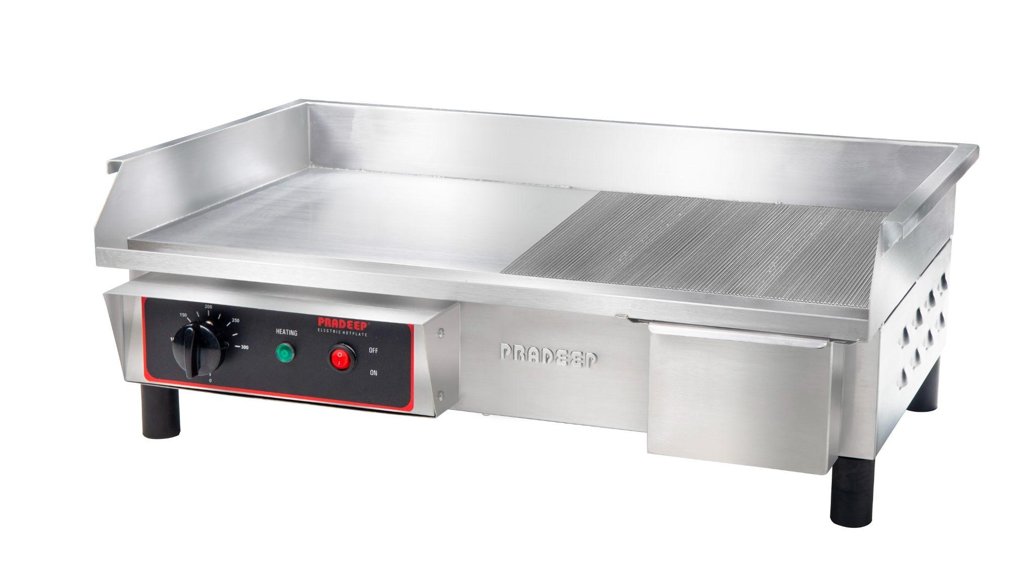 Table Top Electric Hotplate with Half Ribbed